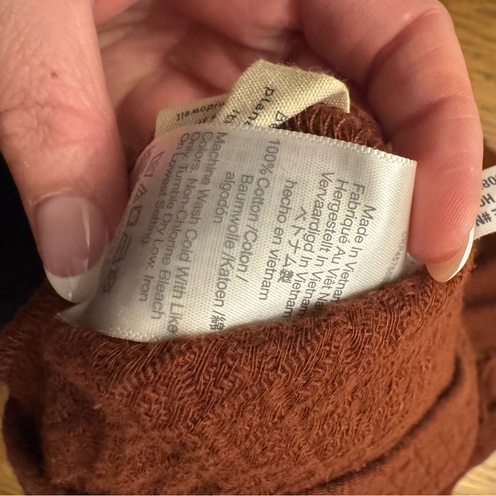Madewell Rust Midi Skirt Diamond Jacquard Drawstring “stained Mahogany “ quilted - Picture 11 of 11